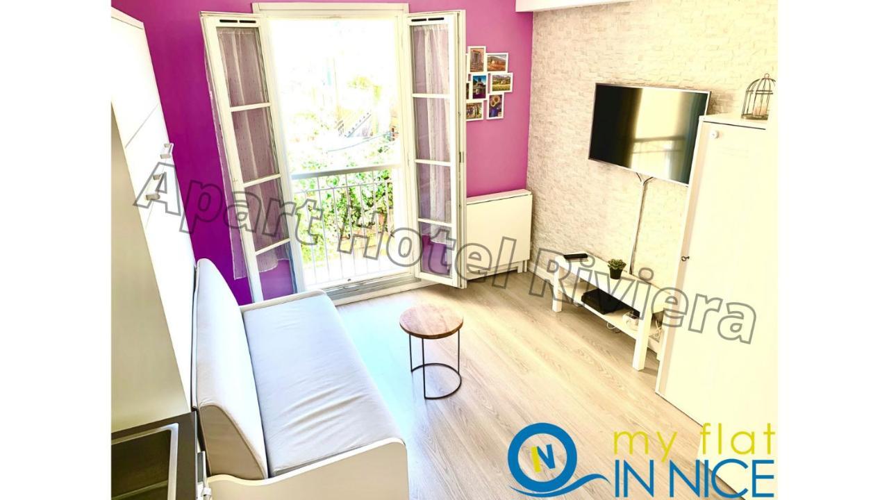 Aparthotel Riviera Nice Cote D'Azur - Old Town - Studio Ac - Sea View - 50M Promenade Des Anglais- La Maison Linda Buitenkant foto